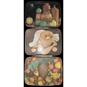 Fibrilla Serving Tray, 70's Style Decore, Unique Wall Art, Upcycle, Decore Ideas